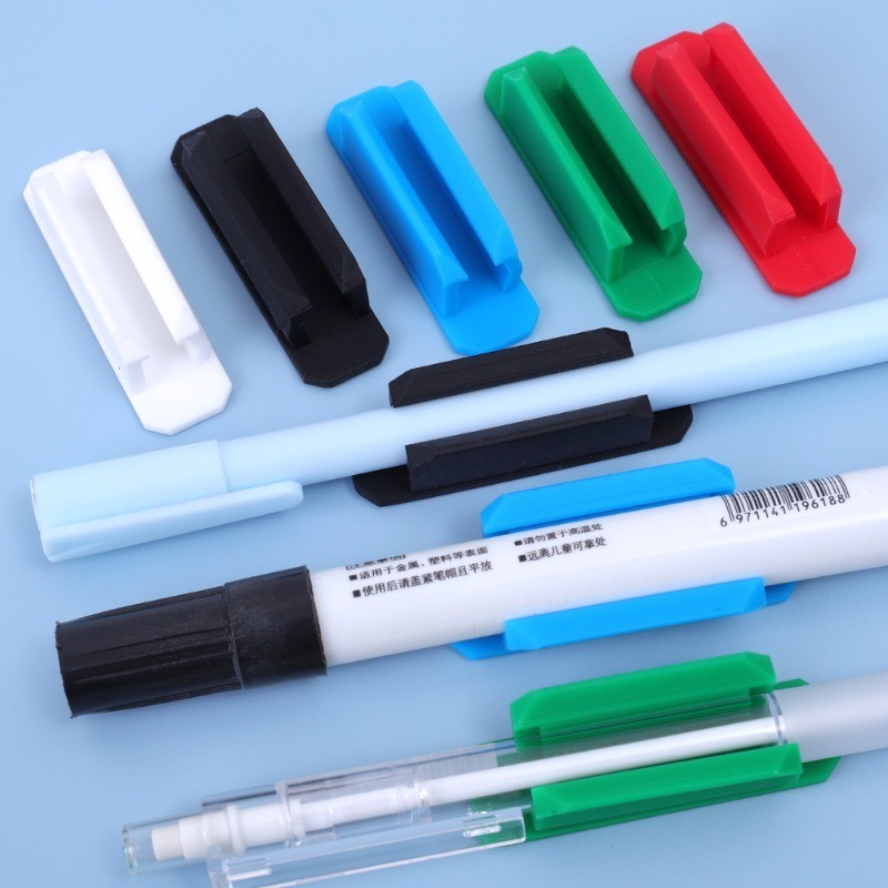 Dành cho Bút đánh dấu, Bút bi, Bút chì - Kẹp bút silicon tự dính - Đế trưng bày văn phòng phẩm - Giá đỡ lưu trữ bút chì treo tường - Dụng cụ sắp xếp máy tính để bàn văn phòng tại nhà