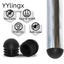 YYlingx 12 Chiếc Nội Thất Ống Tròn Cắm, Miếng Lót Chân Đen Nội Thất Chân Cắm, Đệm Nhựa Chống Trơn Trượt Bàn Ghế Chân Ống Phích Cắm