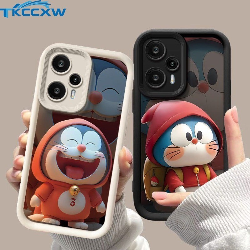 Ốp Lưng Thời Trang Doremon Cool Eyes Cho Samsung Galaxy S24 S23 Plus S24 S23 S22 Ultra S23 S20 S21 FE A05 A05S A25 A35 A55 A15 Phim Hoạt Hình Cặp Đôi Mắt Thiên Thần Vỏ Mềm Chống Sốc