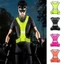 ICUCKO Áo Vest Đi Đêm, Vải Co Giãn Polyester Chạy Phản Quang Vest, Đi Bộ Ngoài Trời Có Thể Điều Chỉnh Nổi Bật Phản Quang An Toàn Vest Nhẹ Đi Xe Đạp