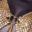 Pealike Nữ Hoa Kim Cương Giả Dây Áo Ngực Không Lưng Dây Xích Trái Tim Camisole Crop