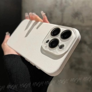 Ốp điện thoại dạng hạt vải lanh màu trơn tiên tiến cho iPhone15 14 13 12 Pro Max Vỏ máy ảnh chống sốc đi kèm bảo vệ mặt sau cứng