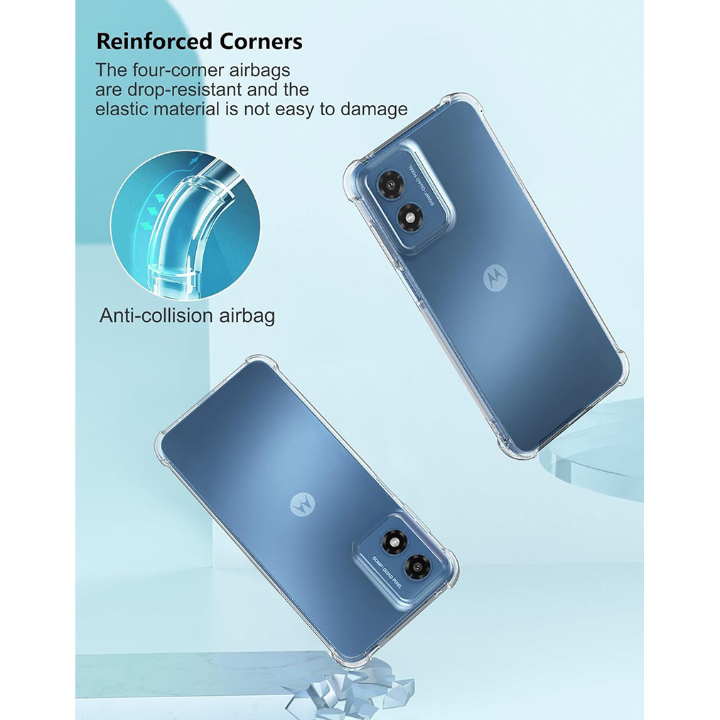 Dành Cho Motorola Moto G Play 4G 2024 2023 2021 Vỏ Mềm Chống Sốc Pha Lê Gel Trong Suốt TPU Vỏ Chống Sốc