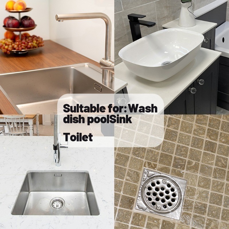 [Nổi bật] Nút chặn chậu rửa chống tắc - Nắp lỗ lọc bồn tắm - Phích cắm bồn rửa nhà bếp bằng thép không gỉ - Vỏ niêm phong cống sàn - Phụ kiện gia đình đa năng