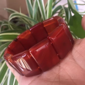 Vòng Tay Chalcedony Mã Não Đỏ Benming Năm Vòng Tay Nữ Vòng Tay Màu Đỏ Nam Nữ Phong Cách