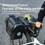 Rockbros Xe Đạp Pannier Túi Chống Thấm Nước Dung Tích Lớn Đường Dài Du Lịch Túi Bảo Quản Có Thể Điều Chỉnh MTB Phía Sau Giá Túi Thiết Bị Đi Xe Đạp 9L-15L — ảnh 7