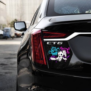 Miếng Dán Trang Trí Xe /Phản Quang Xe Dán jinx jinx Nhỏ Nổ Xịt Graffiti Thỏ Búp Bê Ge Bạn Nằm Sáng Tạo Rỗng Dán