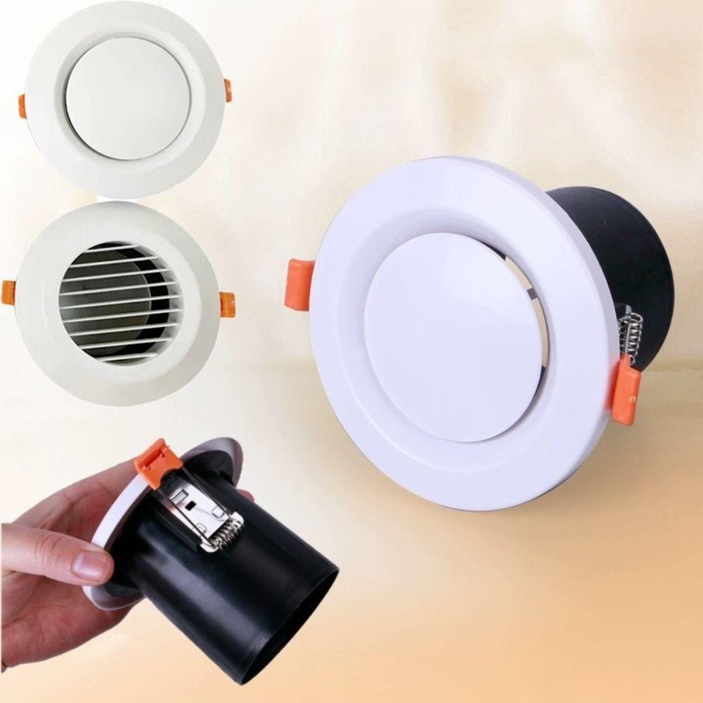 Lỗ thông gió treo tường bên ngoài YMIFI, Lưu thông không khí 75 / 100mm Nắp thoát lỗ thông hơi, Chống chim và chuột bền bỉ Ngăn chặn lỗ thông hơi bằng nhựa Mũ chống nước