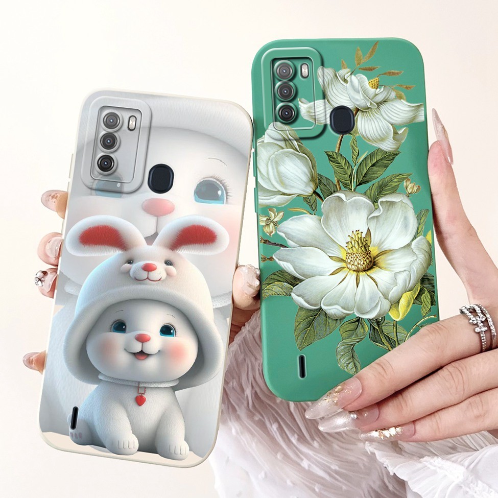 Ốp Điện Thoại ITEL S16 ITEL Vision 1 Pro Ốp Lưng Chống Sốc Mèo Gấu Trúc Thỏ Thời Trang Hoa Tình Yêu