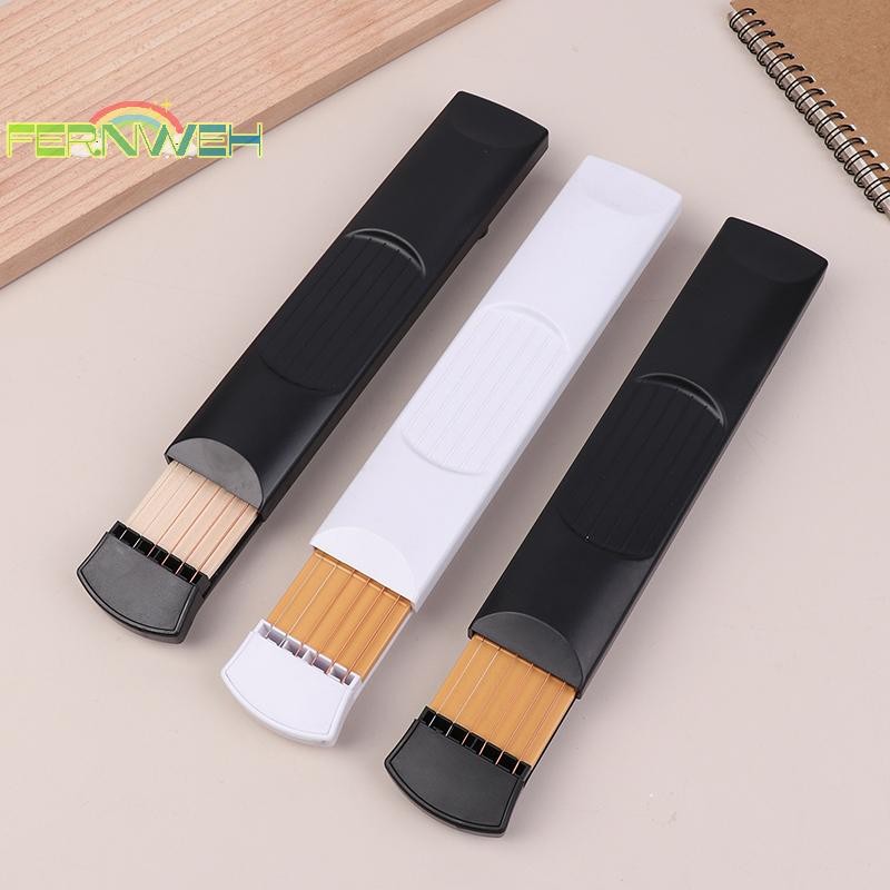 [Fernweh] Di Động 6 Đàn Guitar Bỏ Túi Bass Quà Tặng Du Lịch Dây Đàn Guitar Hợp Âm Huấn Luyện Ngón Tay Tập Thể Dục Dành Cho Người Mới Bắt Đầu Trẻ Em [MỚI]
