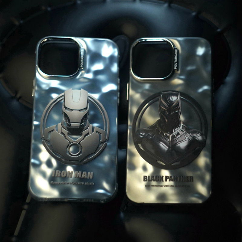 ốp iphone 11/12/13/14/15/16 Pro Max anime SpiderMan&iron Man silicone