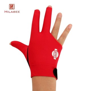 Hilabee 3-Finger Chuyên Nghiệp Co Giãn Tay Phải Snooker Bể Cue Bi-a Xanh