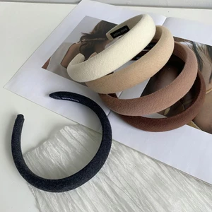 Băng đô tóc nữ Bờm tóc cài tóc phong cách Hàn Quốc chất liệu xốp nhung cao cấp mềm mịn tone nâu tây-GIOVA