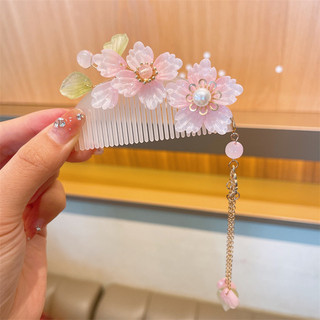 1 Chiếc Cô Gái Cổ Mảnh Vỡ Lược Tóc Trẻ Em hanfu Bước Lắc Tua Rua Thẻ Tóc Mũ Trung Quốc-Chic Cổ Quần Áo Phụ Kiện Tóc