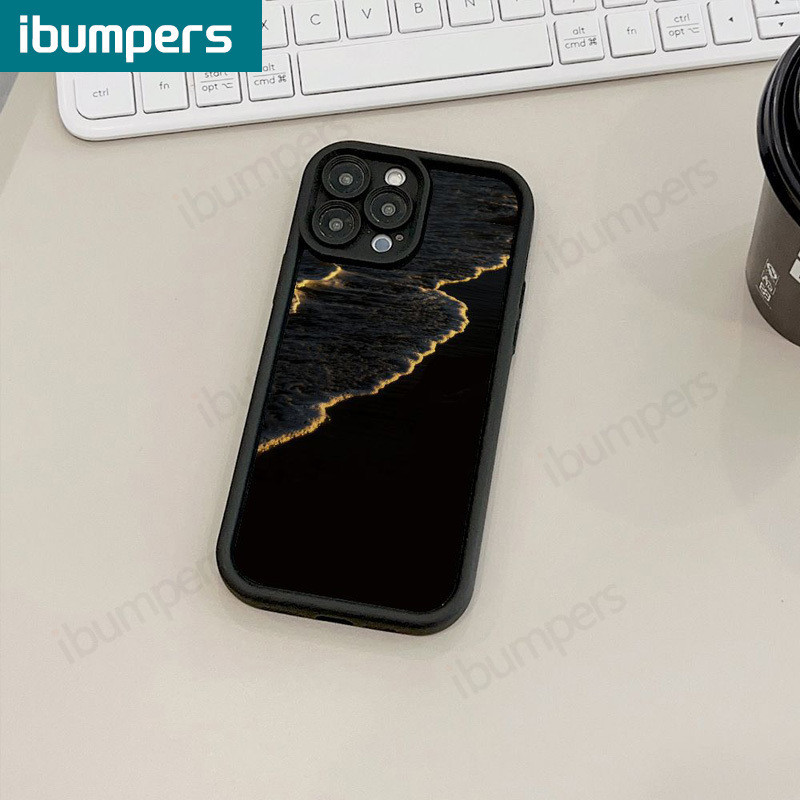 ibumpers Ốp Điện Thoại Iphone Đẹp Thời Trang Đen Hoạ Tiết Ốp lưng Dày Dặn Chống Rơi Silicone Mềm Chống Bẩn Chống Sốc Cho Iphone 15 14 12 13 11 Pro Max 7 8 Plus X Xs XR Xs Max