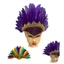 OXXGGKAO MardiGras Lông Vũ Băng Đô Đảng Lễ Kỷ Niệm IndianChiefs Băng Đô Quấn Tóc Hóa Trang Mũ Carnivals Đảng Tóc De