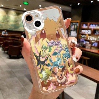 Ốp Lưng Cho Iphone 11 12 13 14 15 Pro Max 6 6S 7 8 Plus 7Plus 13 Mini XS Max XR SE 2022 Ốp Lưng Silicon Mềm Trong Suốt Pokemon Charizard Squirtle Bảo Vệ Ống Kính