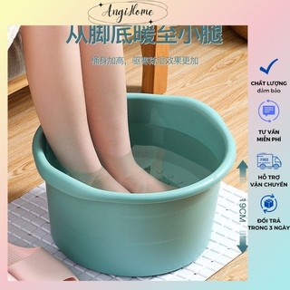 Chậu ngâm chân massage chân nhựa PP dày dặn nhiều màu 36x19cm ANGIHOME