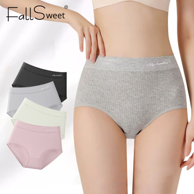 Ảnh Quần Lót Cotton FallSweet 45-80KG Cho Nữ Cao Cấp Liền Mạch Bigsize Quần Lót M-2XL 3