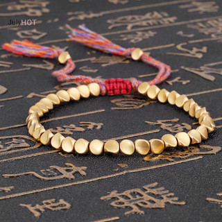 Julyhot Tây Tạng Đan Hạt Đồng May Mắn Dây Vòng Tay Unisex Vòng Tay Massivedeals Trang Sức