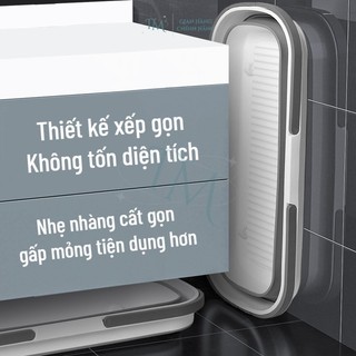 Xô nước đa năng Bunnies gấp gọn để vệ sinh nhà cửa giặt lau rửa xe ô tô xe máy đựng nước tiện dụng
