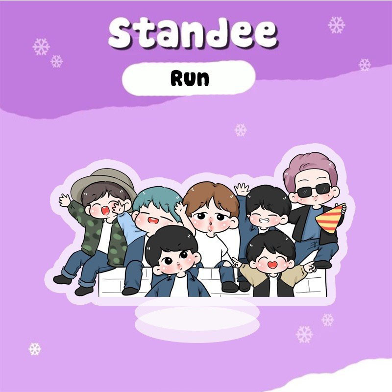 Mô hình Standee KPOP Chibi  NGƯỜI NỔI TIẾNG Phụ kiện trang trí để bàn góc học tập