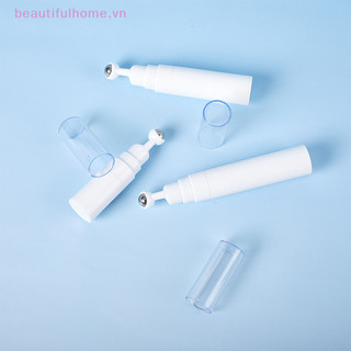 [Beautifulhome] Chai lăn kem mắt rỗng 5 / 10 / 15ml kèm hộp đựng mỹ phẩm chăm sóc da bằng thép [làm đẹp]