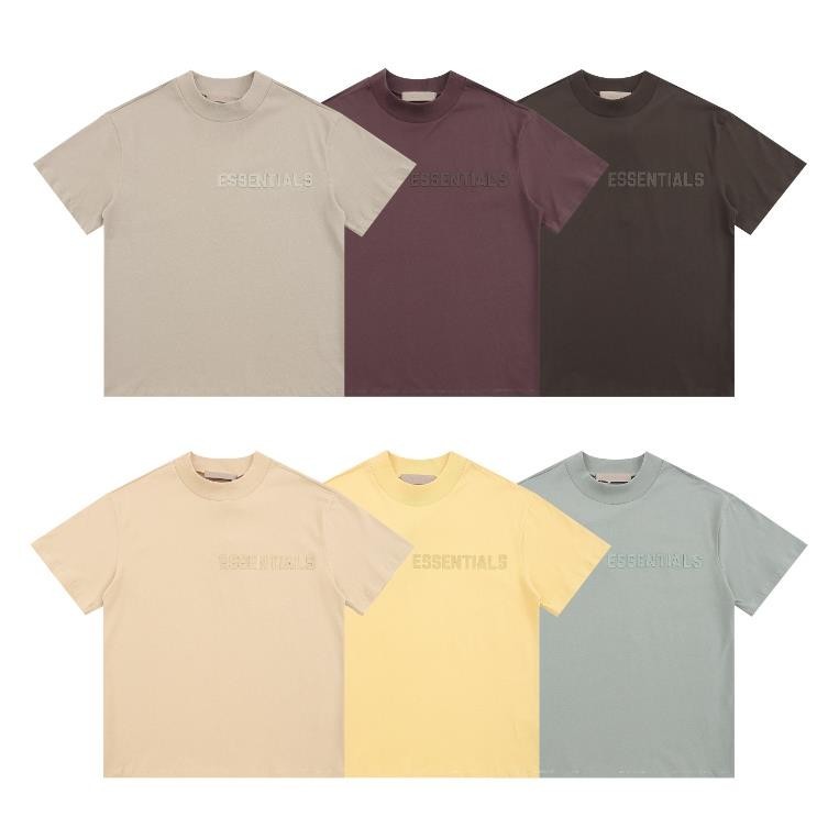 Hàng sẵn có Bán chạy ESSENTIALS FEAR OF GOD FOG Double Line Nine Seasons Áo thun ngắn tay lông cừu đẹp Unisex