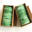 Vòng tay giả ngọc bích màu xanh lá cây dành cho nữ Vòng tay tròn cổ điển Quà tặng trang sức nữ Mới