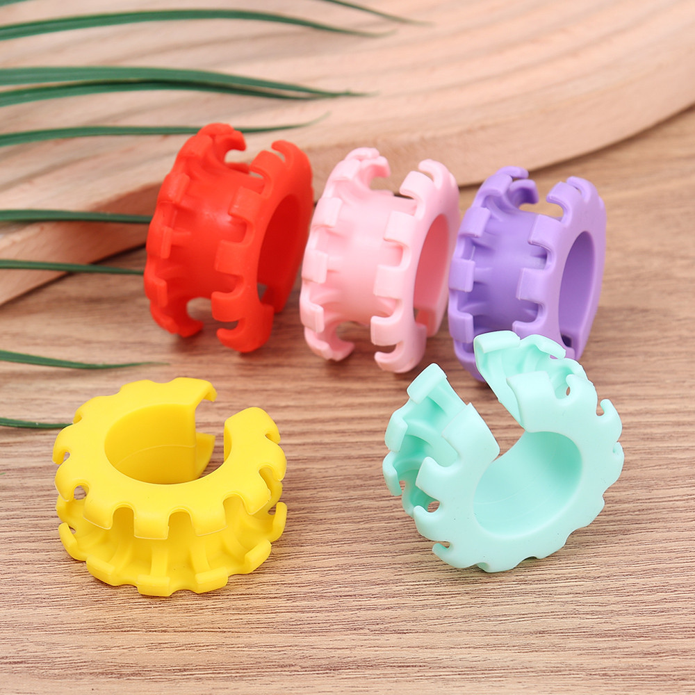 Đồ dùng giặt gia dụng - Chống trượt, Chống rơi - Móc treo sấy cố định miếng đệm - 4 chiếc Thanh treo móc quần áo chống gió Khóa vòng - Giá treo quần áo bằng silicon Kẹp cố định