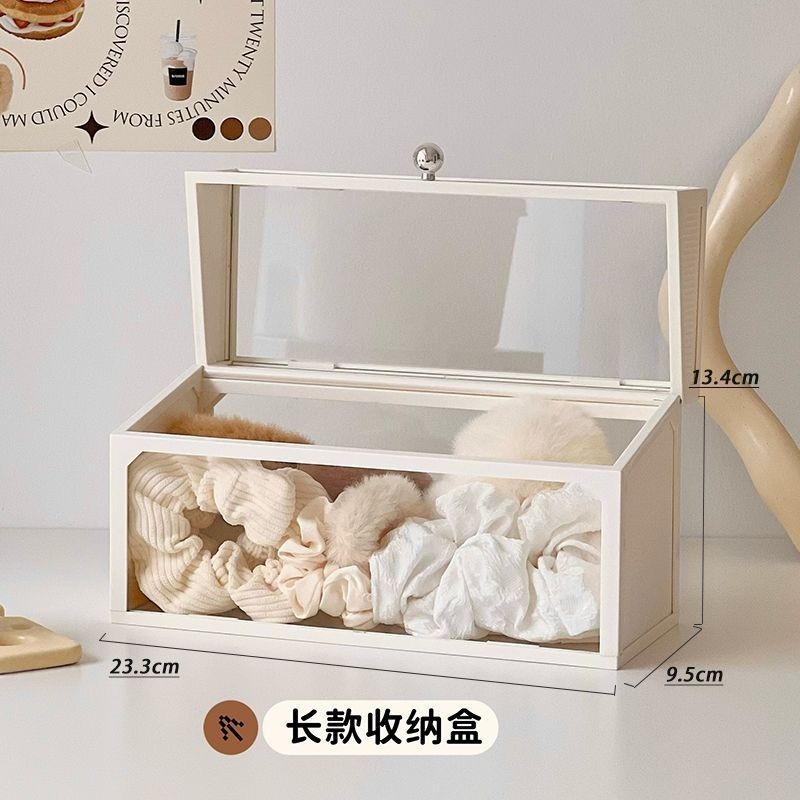 Phụ Kiện Tóc Barrettes Hộp Bảo Quản Kính Trang Sức Hộp Bảo Quản Tinh Tế Hộp Trang Sức Bông Tai Bông Tai Vòng Cổ Hộp Mỹ Phẩm Hộp Bảo Quản Kính Chống Bụi