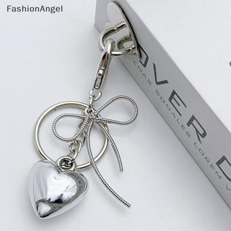 Fashionangel Y2k Nơ Trái Tim Lớn Móc Khóa Nơ Chìa Khóa Nhẫn Nữ Cô Gái Tình Bạn Tặng Xe Túi Xách Trang Trí VN