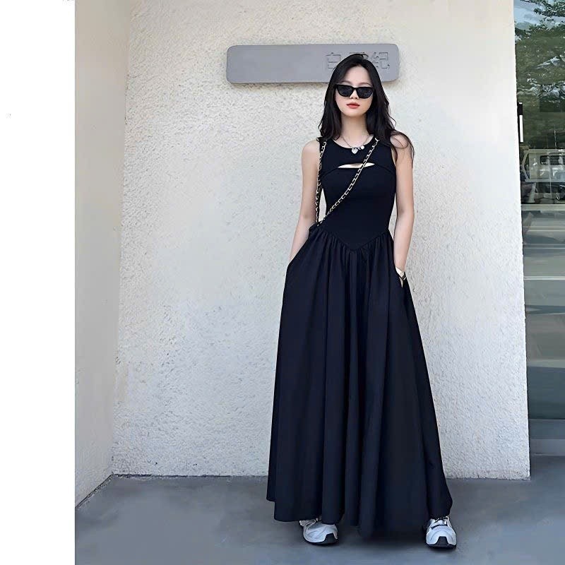 Váy đầm nữ dáng dài bồng xoè thiết kế cách điệu gợi cảm phong cách trẻ trung thanh lịch BA SP257