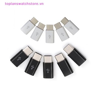 Toplanswatchstore 5 Đầu nối USB Type-C Nam sang Micro USB 3.1 Bộ chuyển đổi USB-C Công cụ chuyển đổi VN