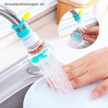 Trên 360° Vòi xoay Tăng cường vòi hoa sen Bồn rửa nhà bếp Vòi mở rộng Bộ lọc nước Vòi phun Máy lọc nước than hoạt tính tại