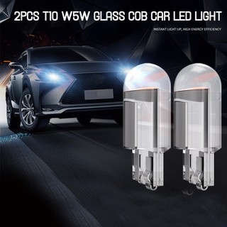 Lookshow 2 Chiếc T10 W5W Kính COB LED Bóng Đèn Ô Tô Cạnh Biển Số Đèn Mái Vòm D9I2