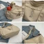 Túi tote thông thường OLVIDO, Túi đeo chéo công suất cao bằng Nylon, Túi nhiều túi thời trang 2025 có dây kéo Túi mua sắm màu trơn dành cho nữ Cô gái