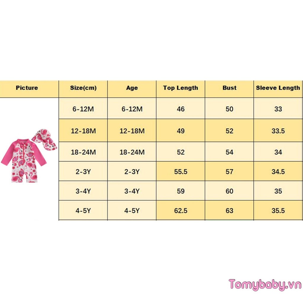 Đồ bơi dài tay cho bé gái Flamingo In nửa dây kéo không đóng cọc Rash Guard Đồ bơi + Bộ Sunhat