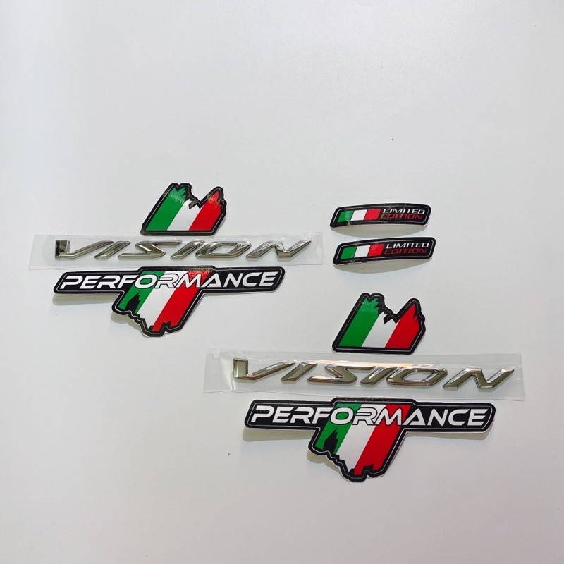 Decal tem sọc cờ ý chữ Performance size 16.5x10cm cao cấp dán xe máy, ô ...
