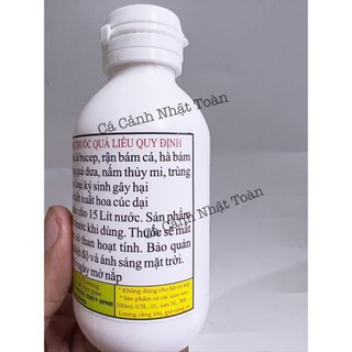 Diệt ký sinh trùng, diệt trùng mỏ neo,  rận cho bể cá cảnh Nuphar (Chai 120ml)