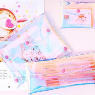 [Giao hàng từ Việt Nam] Ví bỏ túi SCANDIFY, Túi đựng mỹ phẩm chống nước đa chức năng, Hộp đựng thẻ tín dụng trong suốt bằng nhựa PVC di động nam nữ