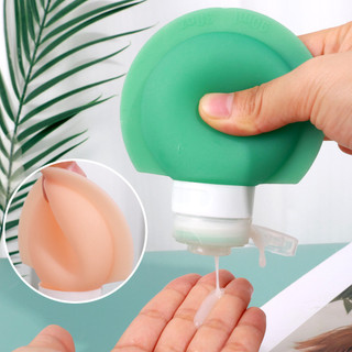 2 Cái / bộ Chai Có Thể Đổ Lại Chất Lượng Cao Silicon Mềm Lotion Hộp Đựng Bóp Ống Di Động Du Lịch Dầu Gội Chai