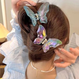Pha Lê Nhiều Màu Sắc Bướm Khóa Kẹp Bên Kẹp Mũ