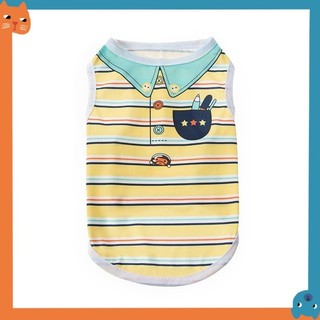 Quần Áo Thú Cưng Mùa Hè Chống Nắng Áo Vest Thoáng Khí Thoáng Khí Áo Vest Chó Con In Hình Dễ Thương Áo Thun Cho Chó Nhỏ Và Vừa Poodle Pomeranian Shih Tzu Chihuahua Bulldog