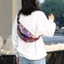 Ví GUSTAVA, Túi thắt lưng họa tiết hoa chống thấm nước, Túi ngực in Nylon dung tích lớn