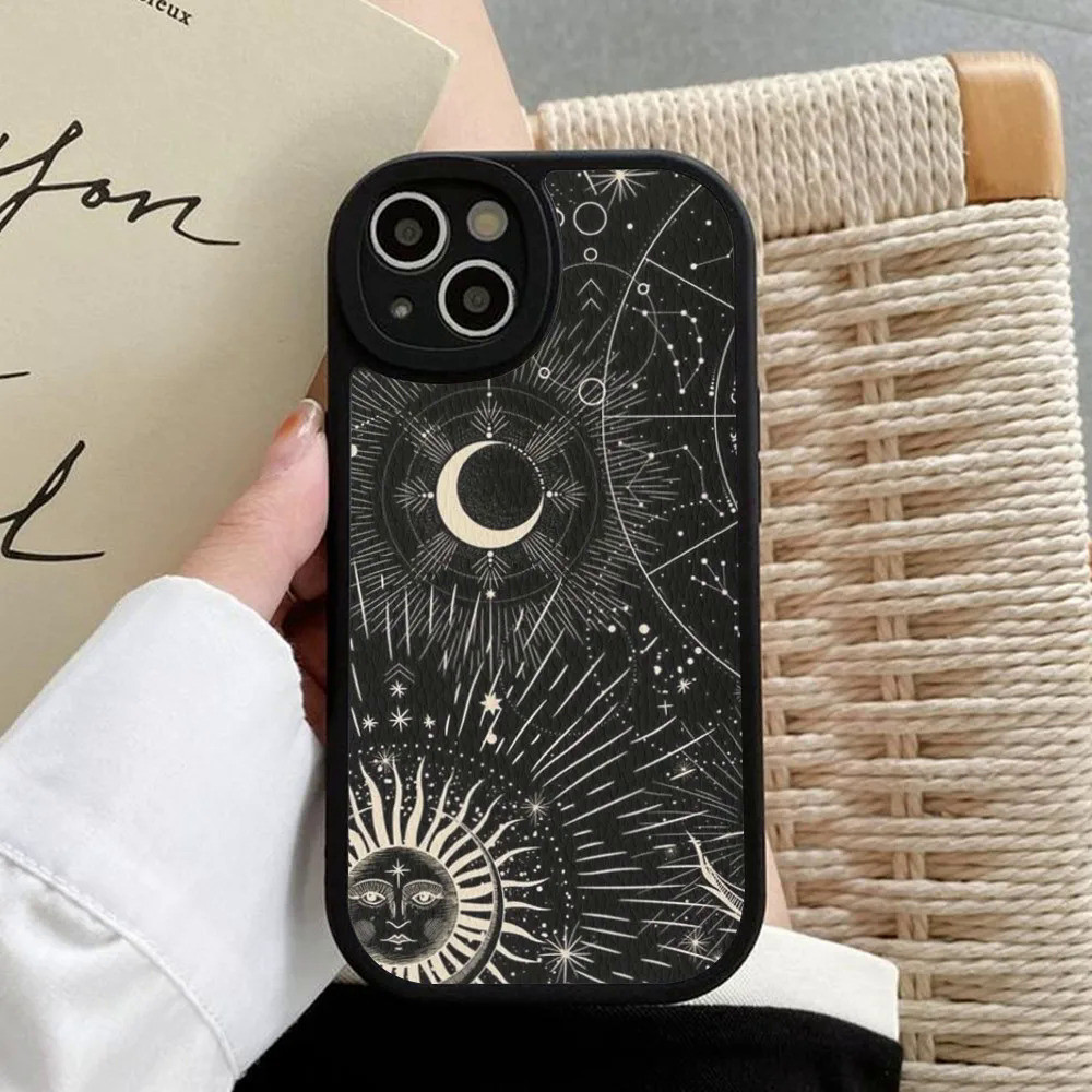 BK-1 Witches Moon Tarot Mystery Ốp Điện Thoại Da Cứng Cho iPhone 17,15 14 13 12 Mini 11 14 Pro Max Xs X Xr 7 8 Plus Funda