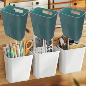 Hộp đựng đồ treo tường - Dụng cụ sắp xếp nhà bếp trong phòng tắm - Hộp đựng đồ - Hộp đựng bút mỹ phẩm - Ins, Chống bụi, Không đục lỗ, Chống ẩm - Hộp đựng đồ trang sức