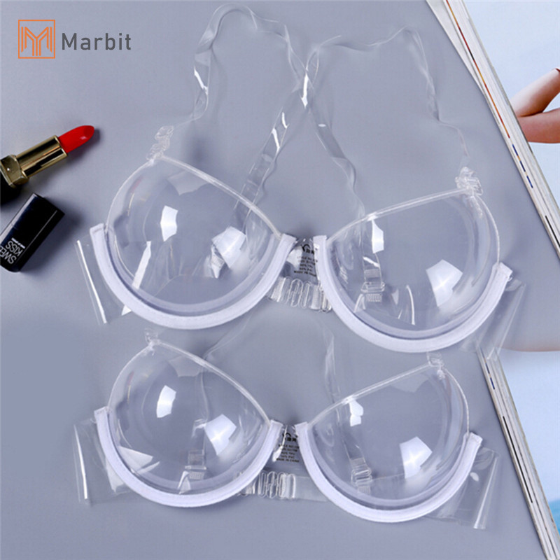 Marbit Thời Trang Trong Suốt Đẩy Lên Dây Đeo Áo Ngực Vô Hình Áo Ngực Nữ Underwire Mới