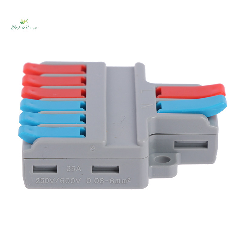 [Nhà điện] Bộ chia nhanh Đầu nối dây 2 trong 4 / 6 Out Đầu nối cáp nối đa năng mới