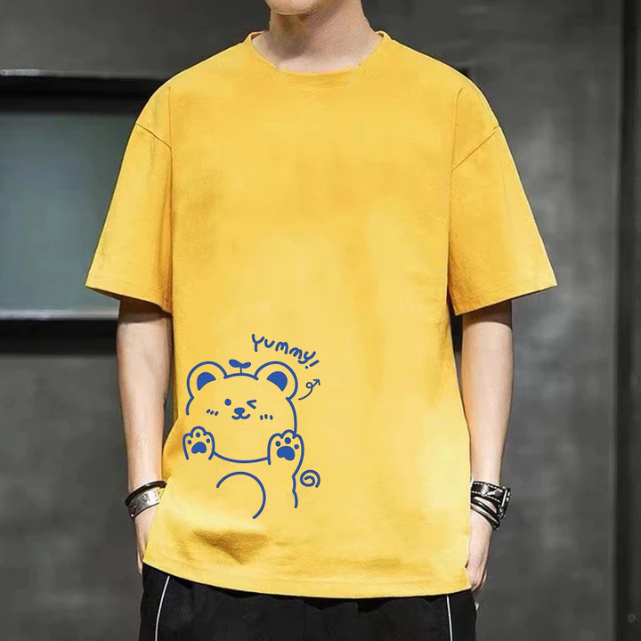 大 ❈ ❈ áo thun cổ tròn nam mùa hè Áo nam oversize Quần áo áo áo thun ngắn tay nam cỡ lớn Áo nam dáng rộng thời trang mỏng Áo nam